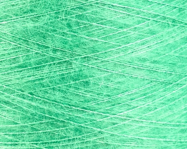 Manifattura Sesia Art. Vivienne 850 m / 100 g – Garn aus Kid Mohair und Maulbeerseide col. Jadegrün 1729